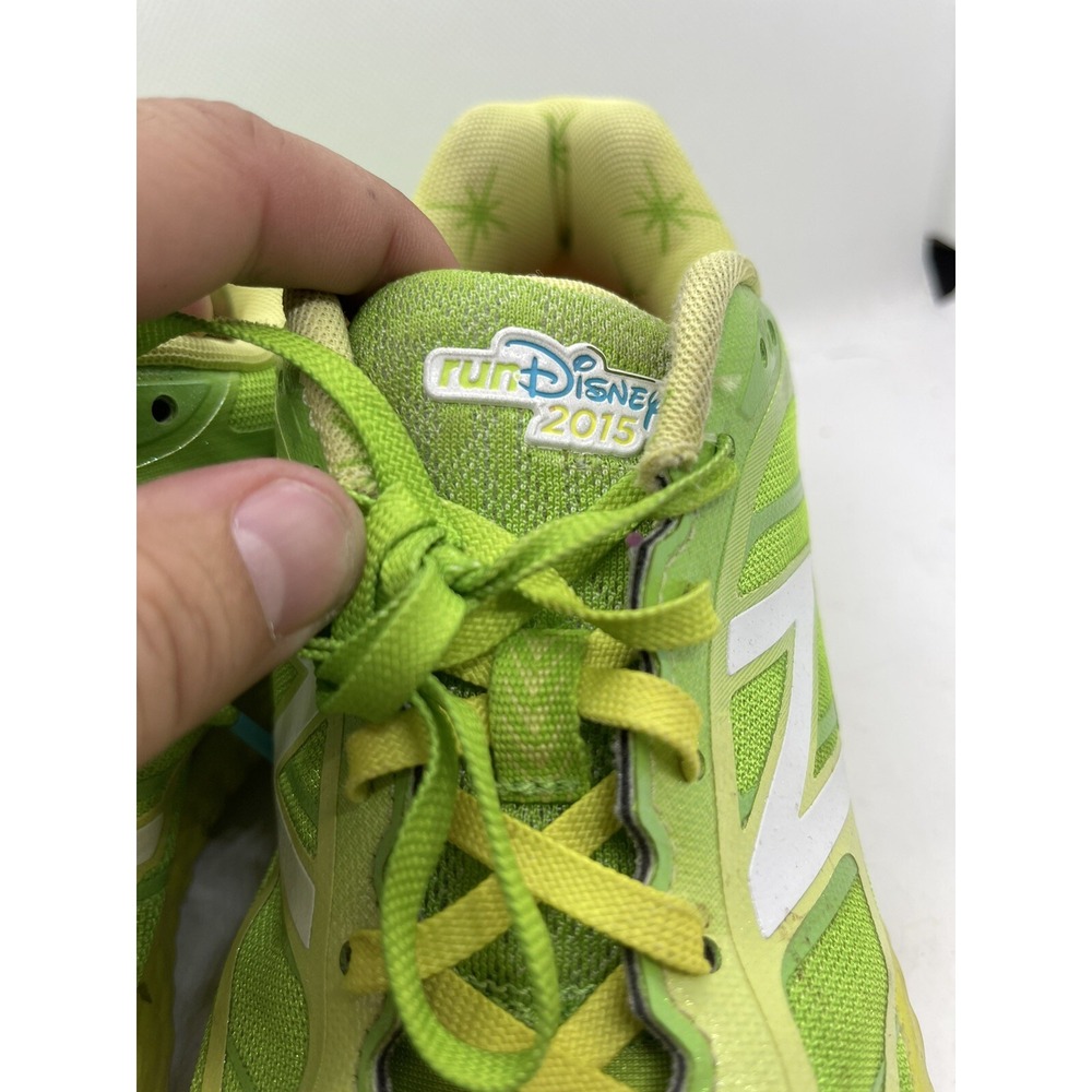 Run Disney 2015 Tinkerbell Green New Balance Glow-in-the-dark Sneakers Sz 6 - Picture 4 of 12